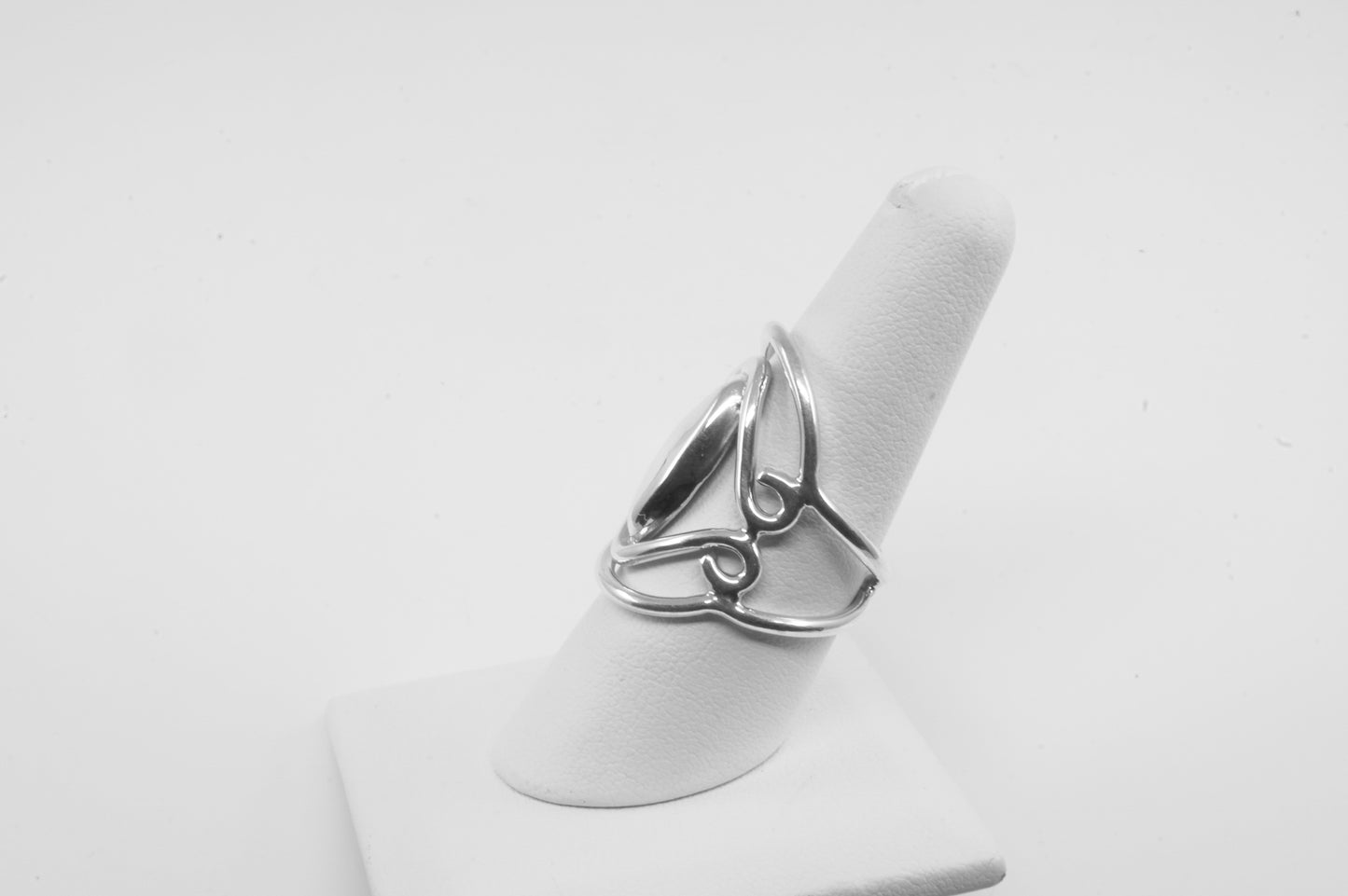 Anillo plata solida 925, ojo de gato