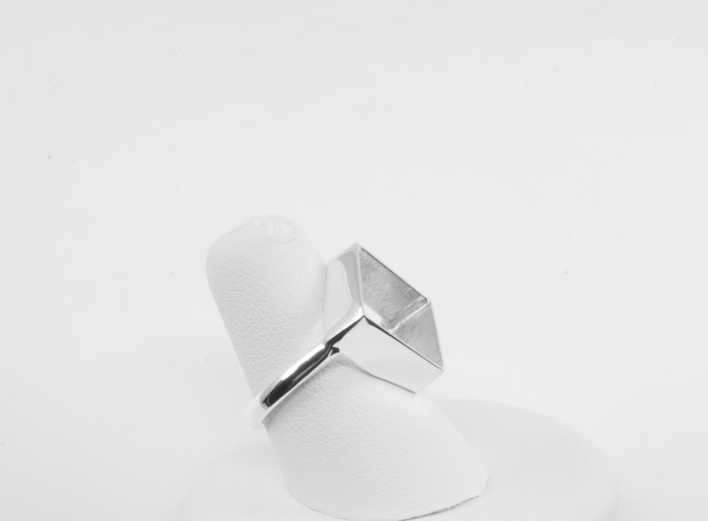 Anillo plata sólita 925, anillo de cubo del calamar