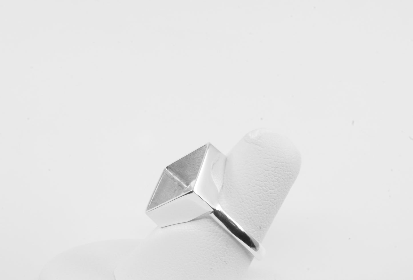 Anillo plata sólita 925, anillo de cubo del calamar