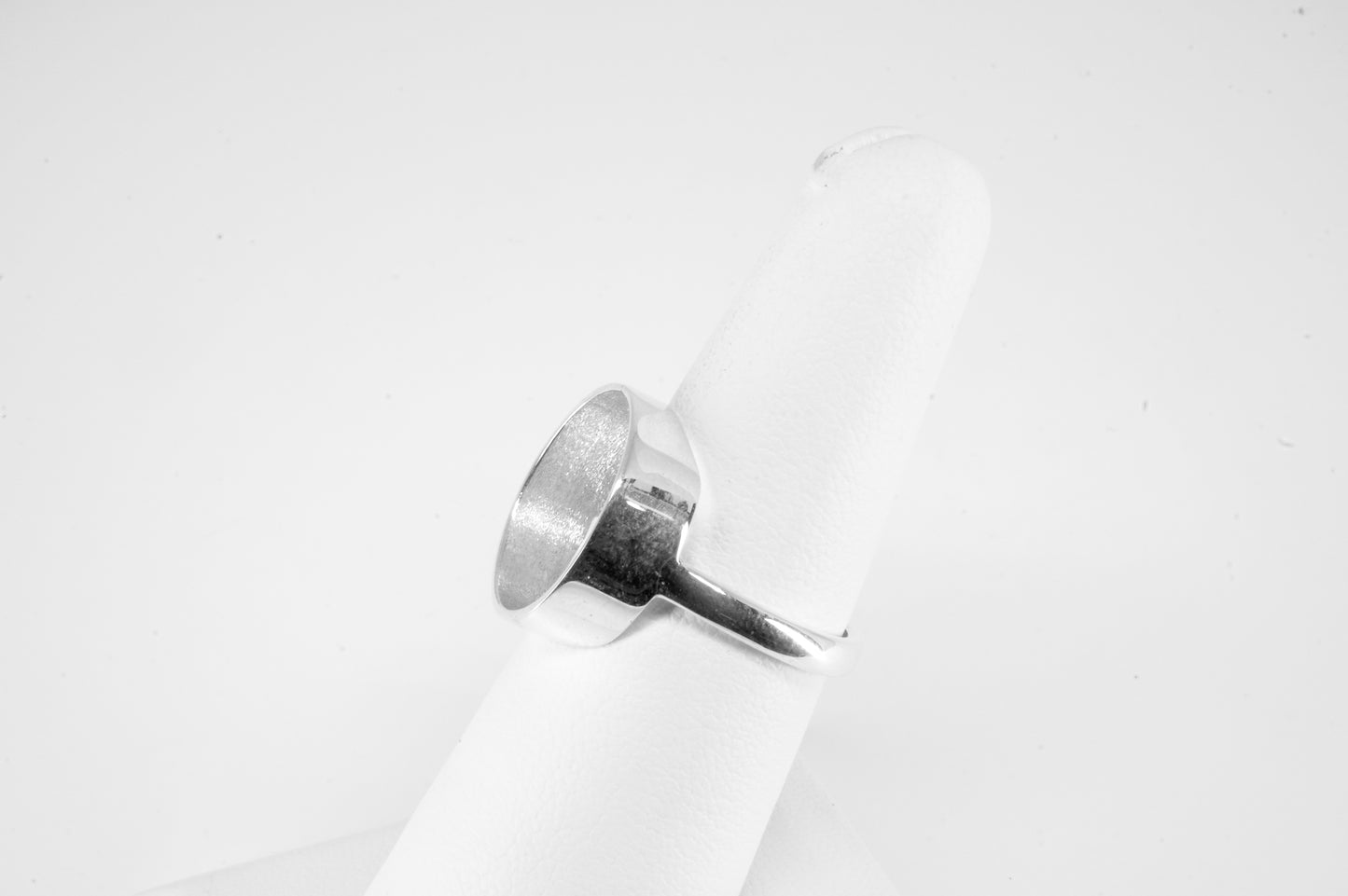 Anillo plata sólita 925, anillo circulo calamar