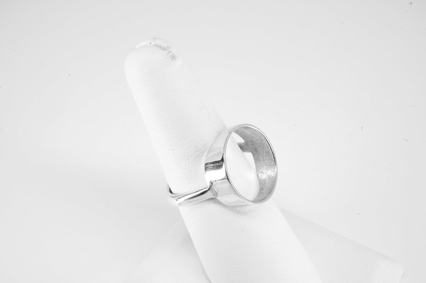 Anillo plata sólita 925, anillo circulo calamar