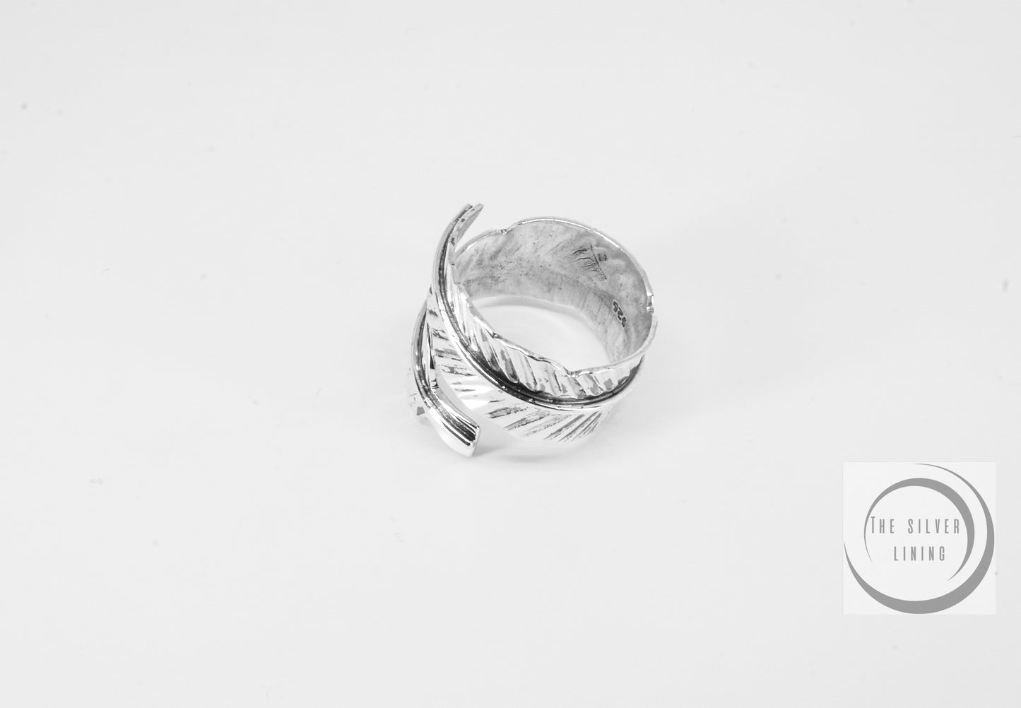 Anillo de plata 925, Pluma de Ave