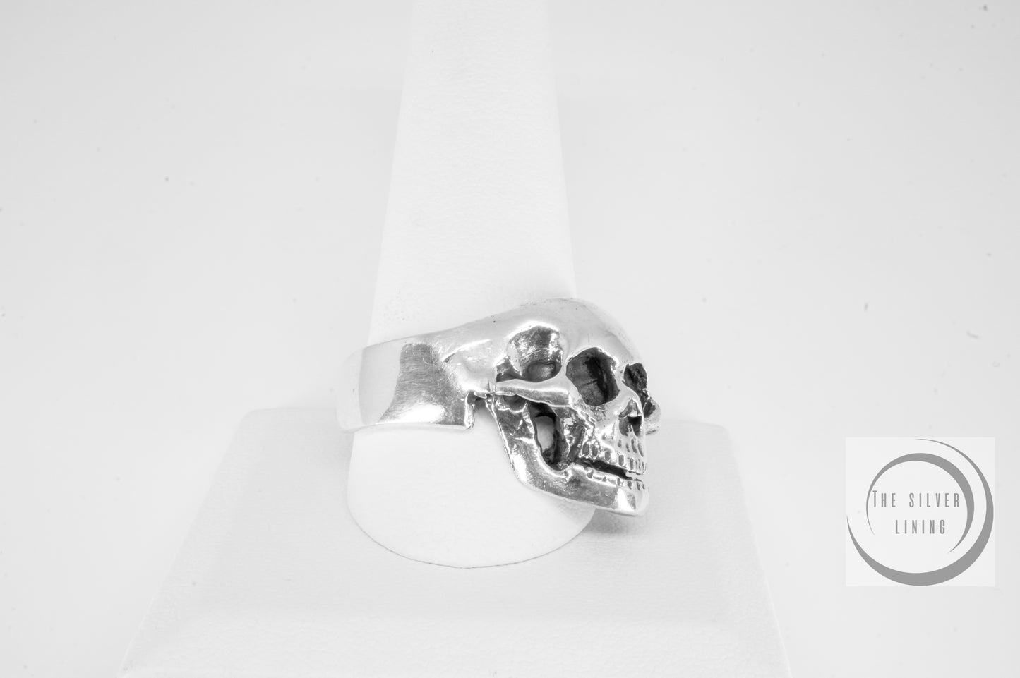 Anillo plata 925, Calavera frontal