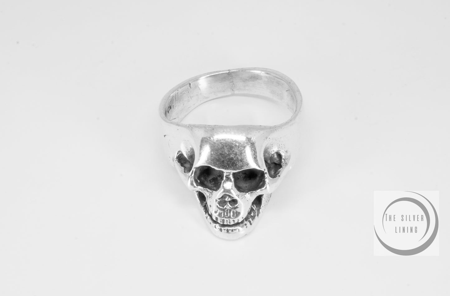 Anillo plata 925, Calavera frontal