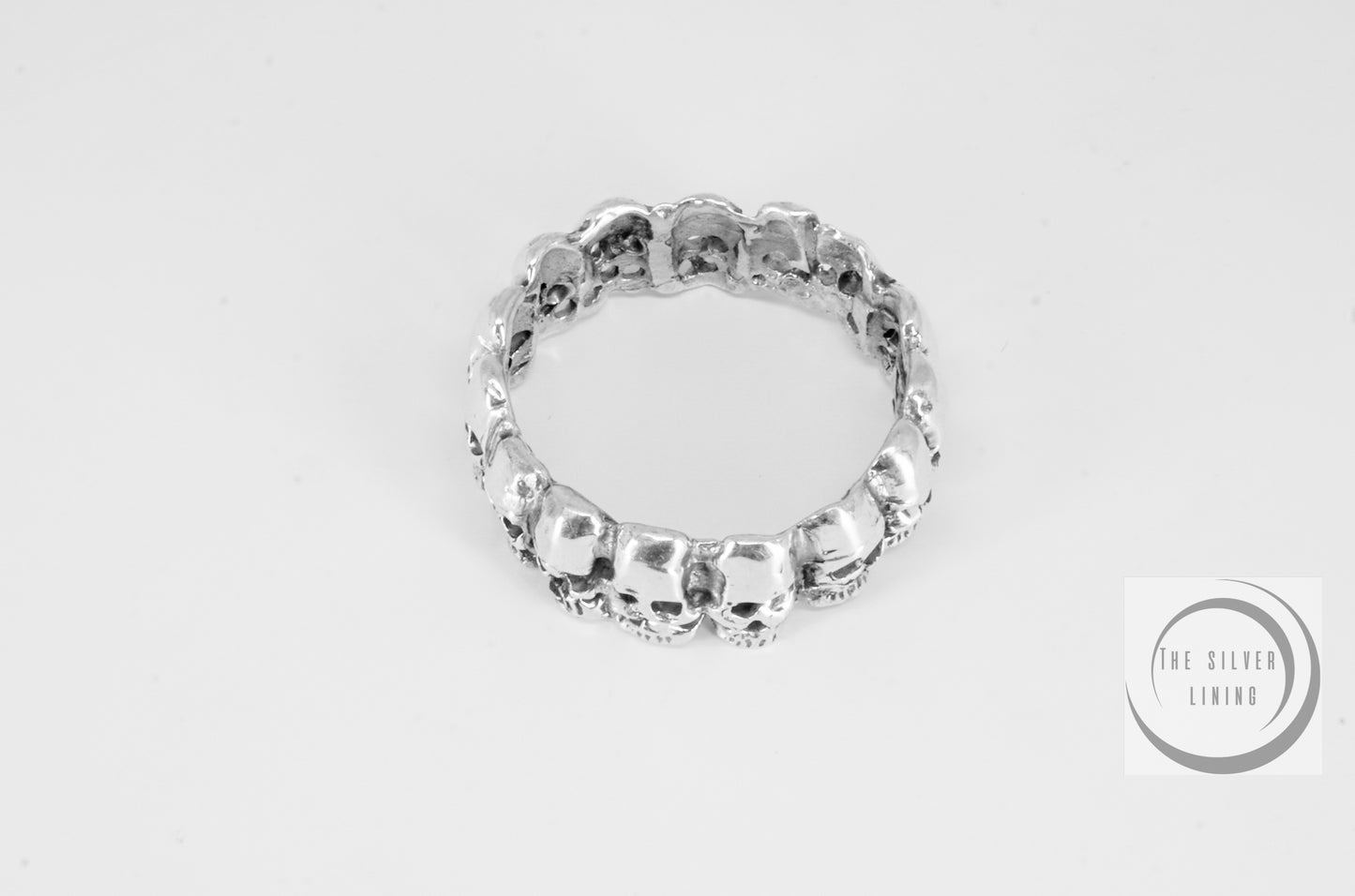 Anillo de plata 925, Argolla de Cabeza de Calavera (grande)