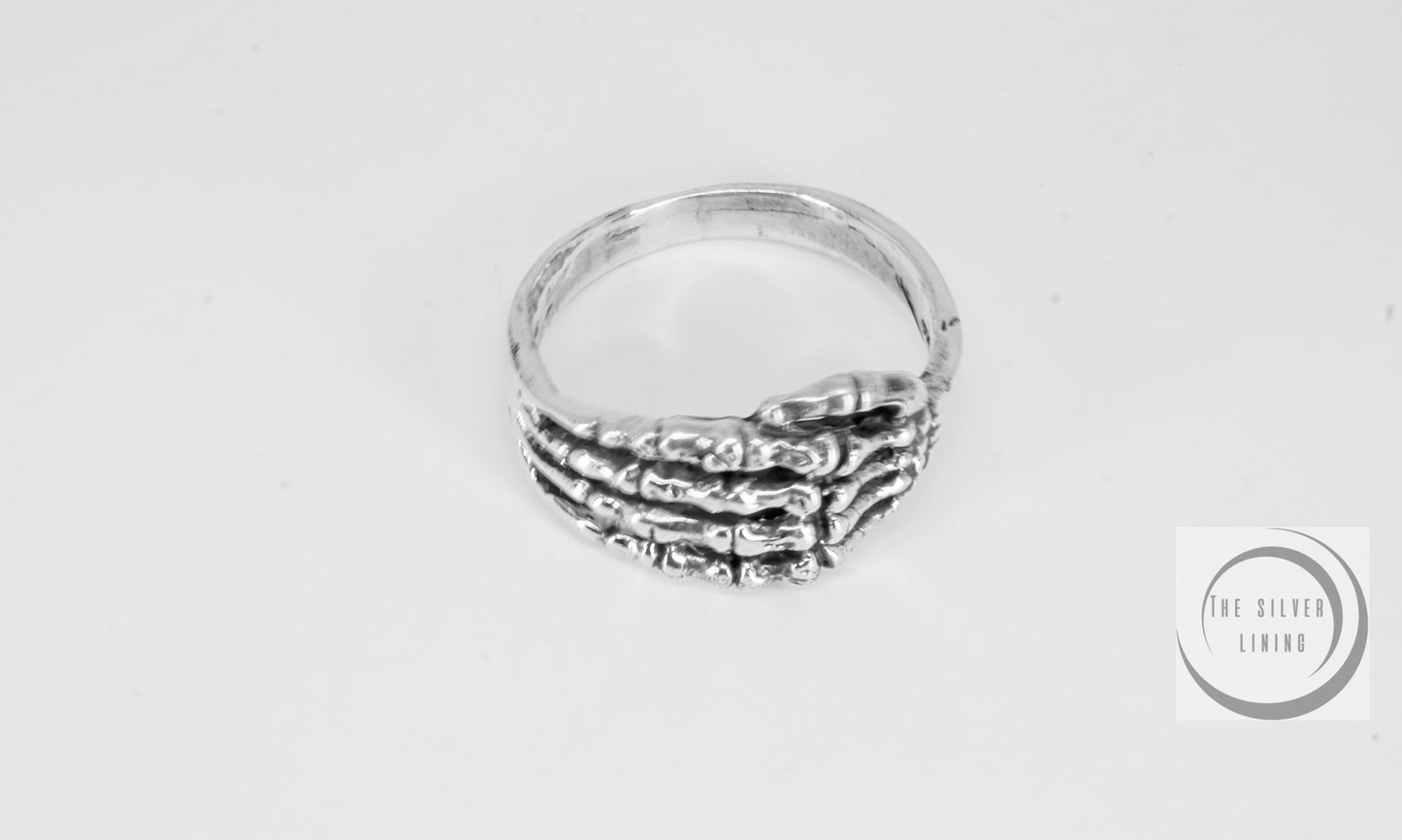 Anillo de plata 925, Esqueleto de Mano