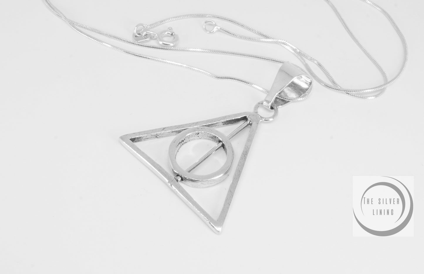Dije de plata 925, Las Reliquias de la Muerte de Harry Potter con cadena incluída