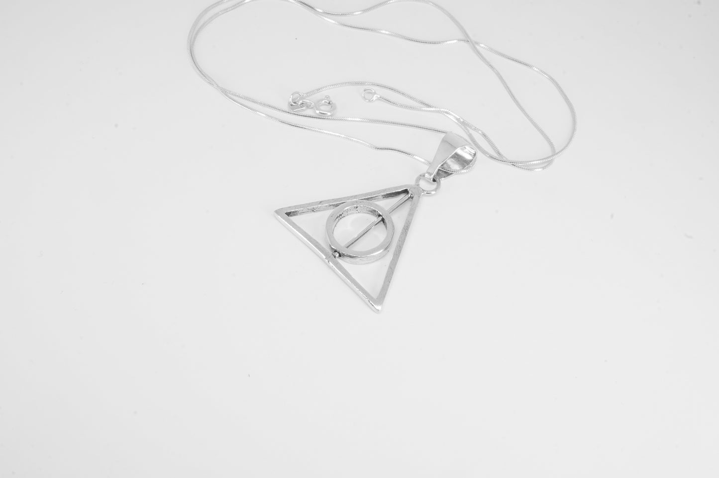 Juego de Dije y Aretes de plata 925, Reliquias de la Muerte