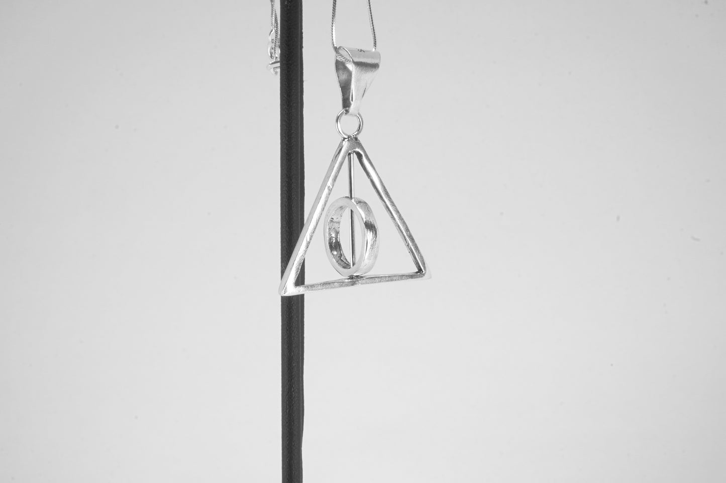 Juego de Dije y Aretes de plata 925, Reliquias de la Muerte