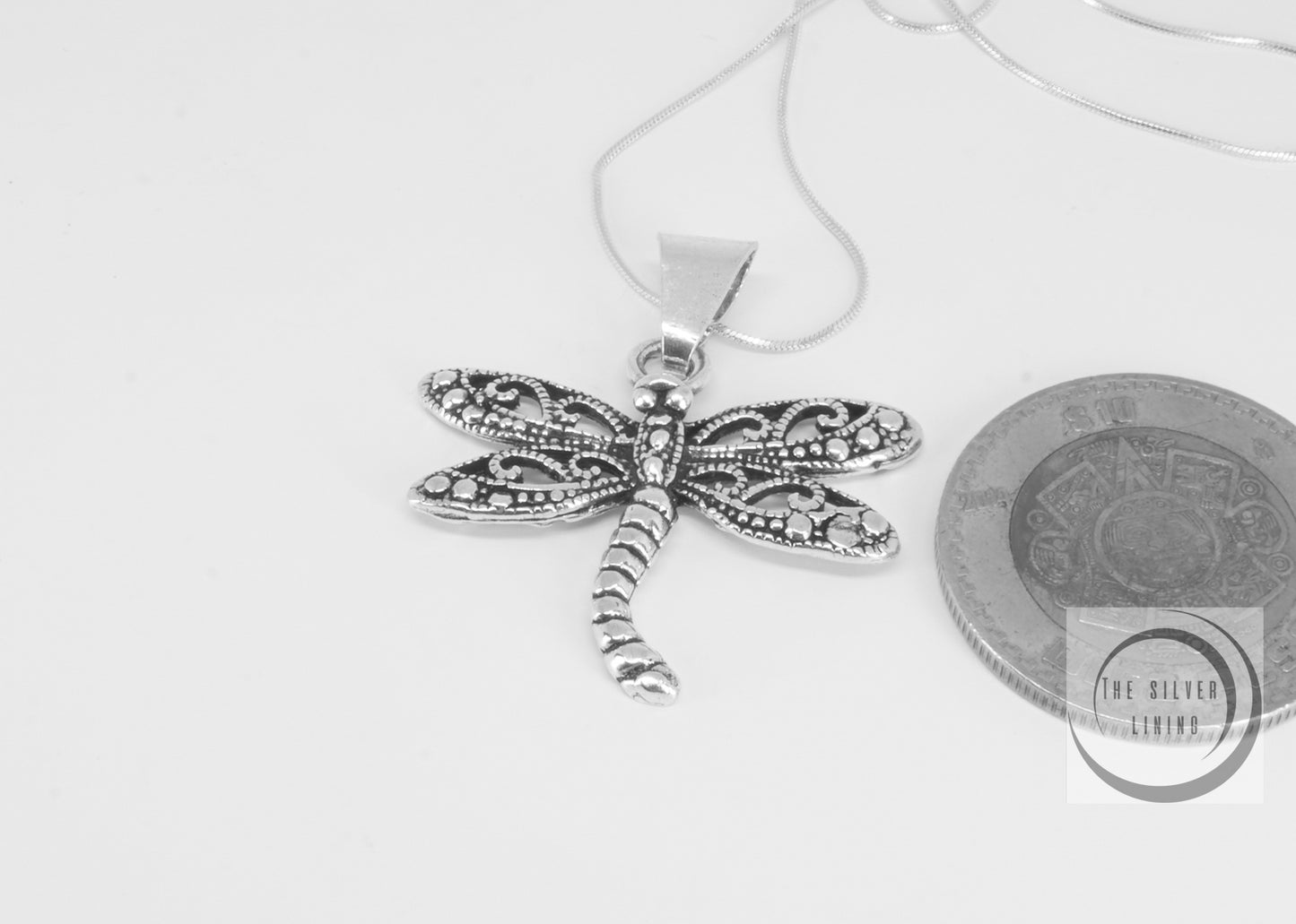 Dije de Plata 925, Libélula con cadena incluida
