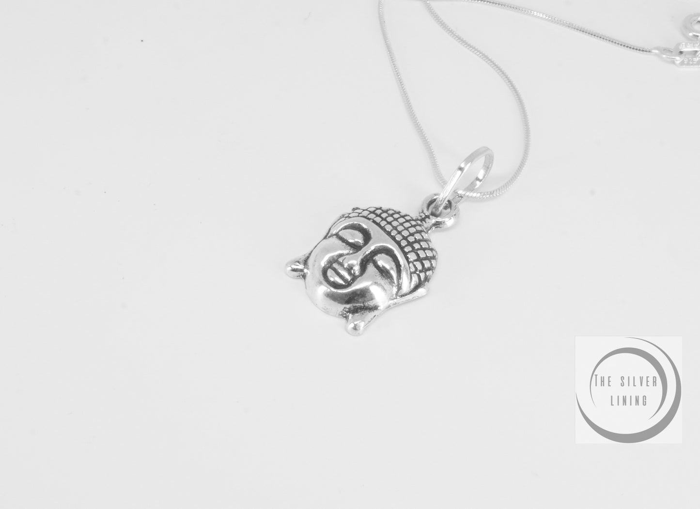 Dije de plata 925, Cara de Buda para la serenidad