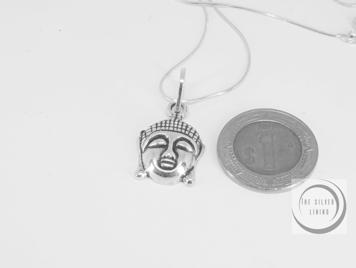 Dije de plata 925, Cara de Buda para la serenidad