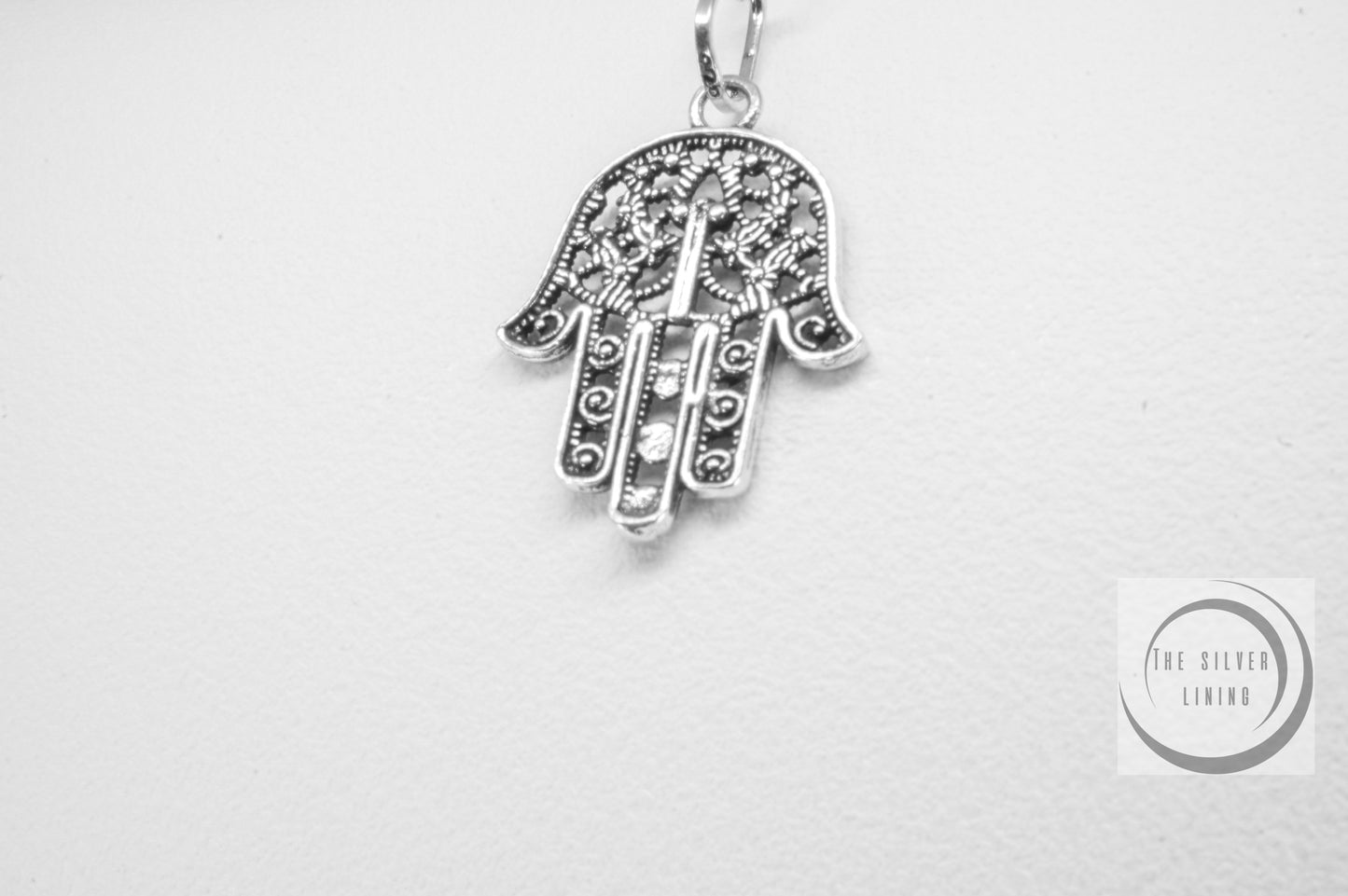 Dije de plata 925, Mano de Fátima calada