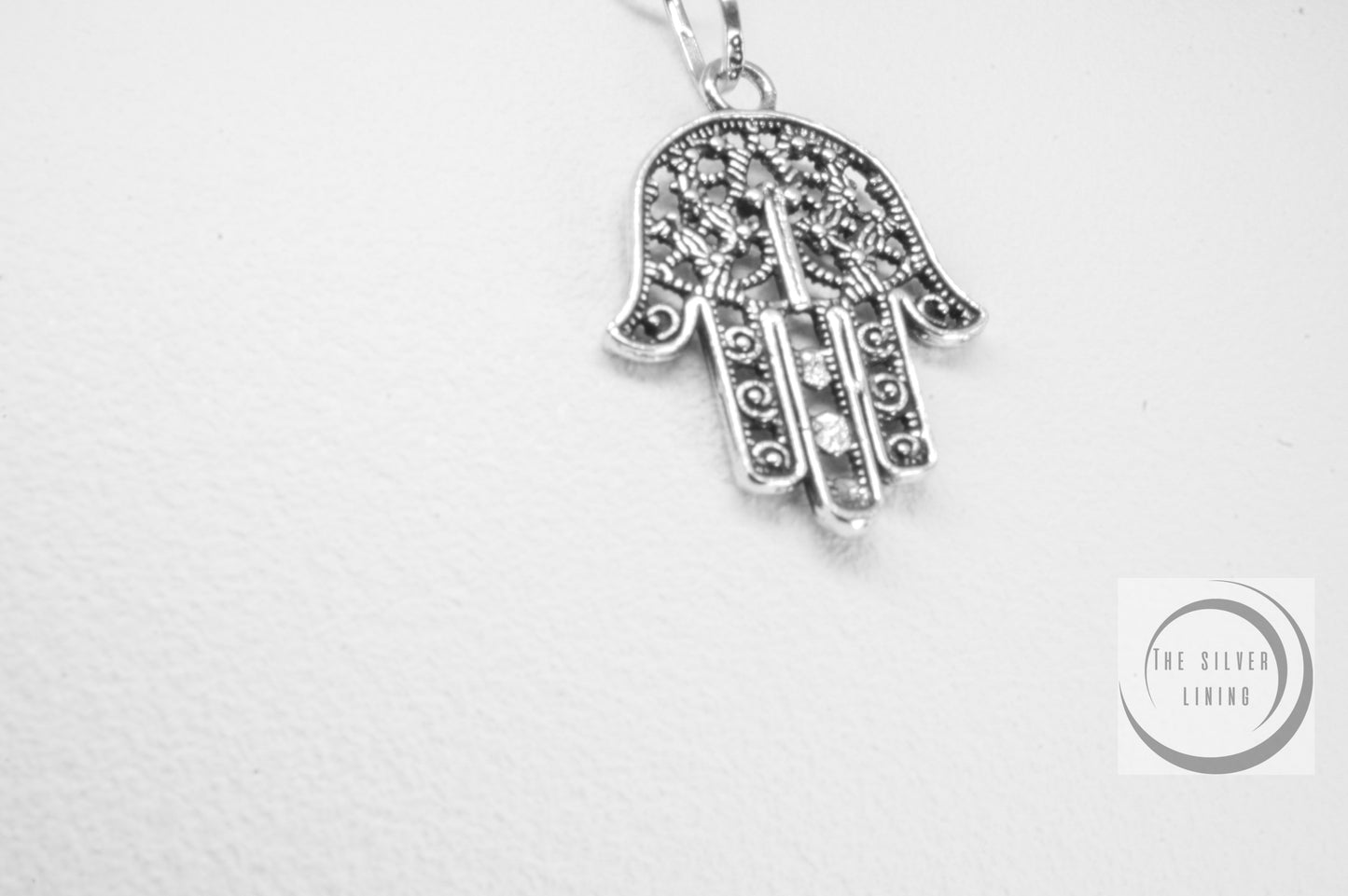 Dije de plata 925, Mano de Fátima calada