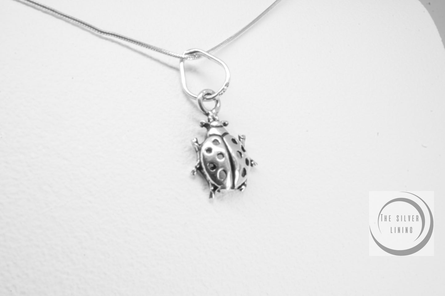 Juego de Dije y Aretes de plata 925, Catarina miniatura