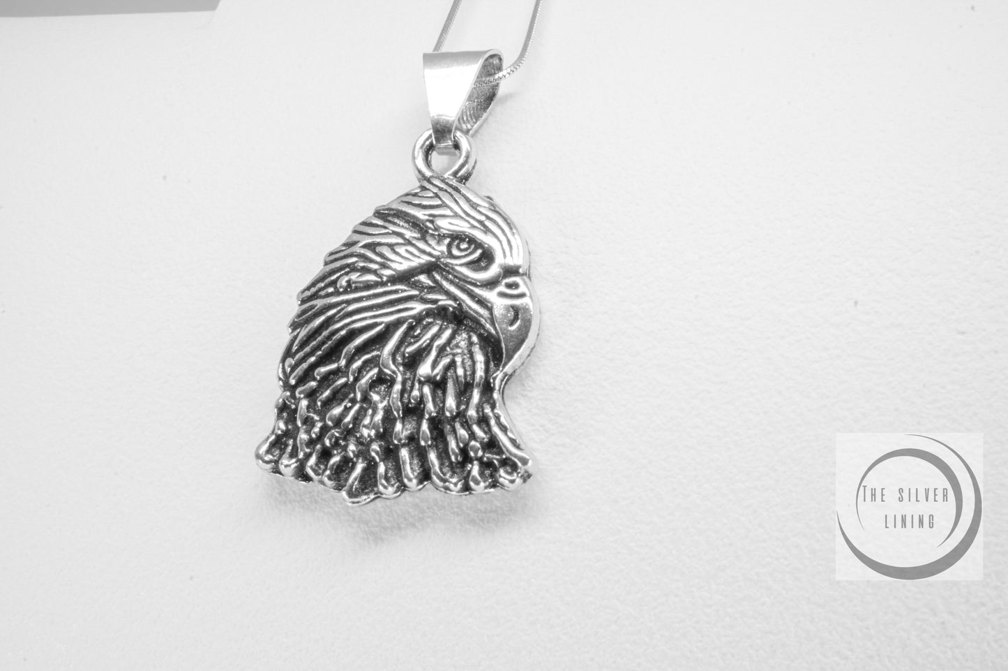 Dije de plata 925, Águila calva con cadena incluída