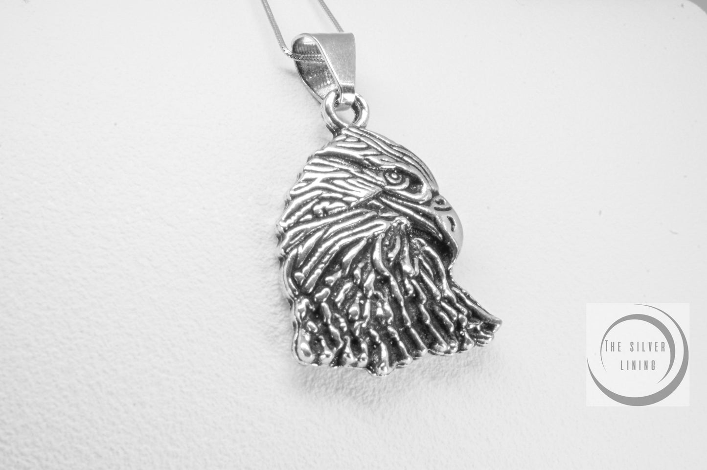 Dije de plata 925, Águila calva con cadena incluída