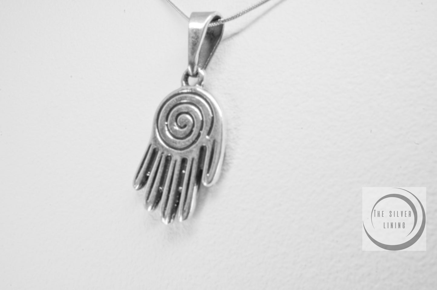 Dije de plata 925, Mano con laberinto de la vida