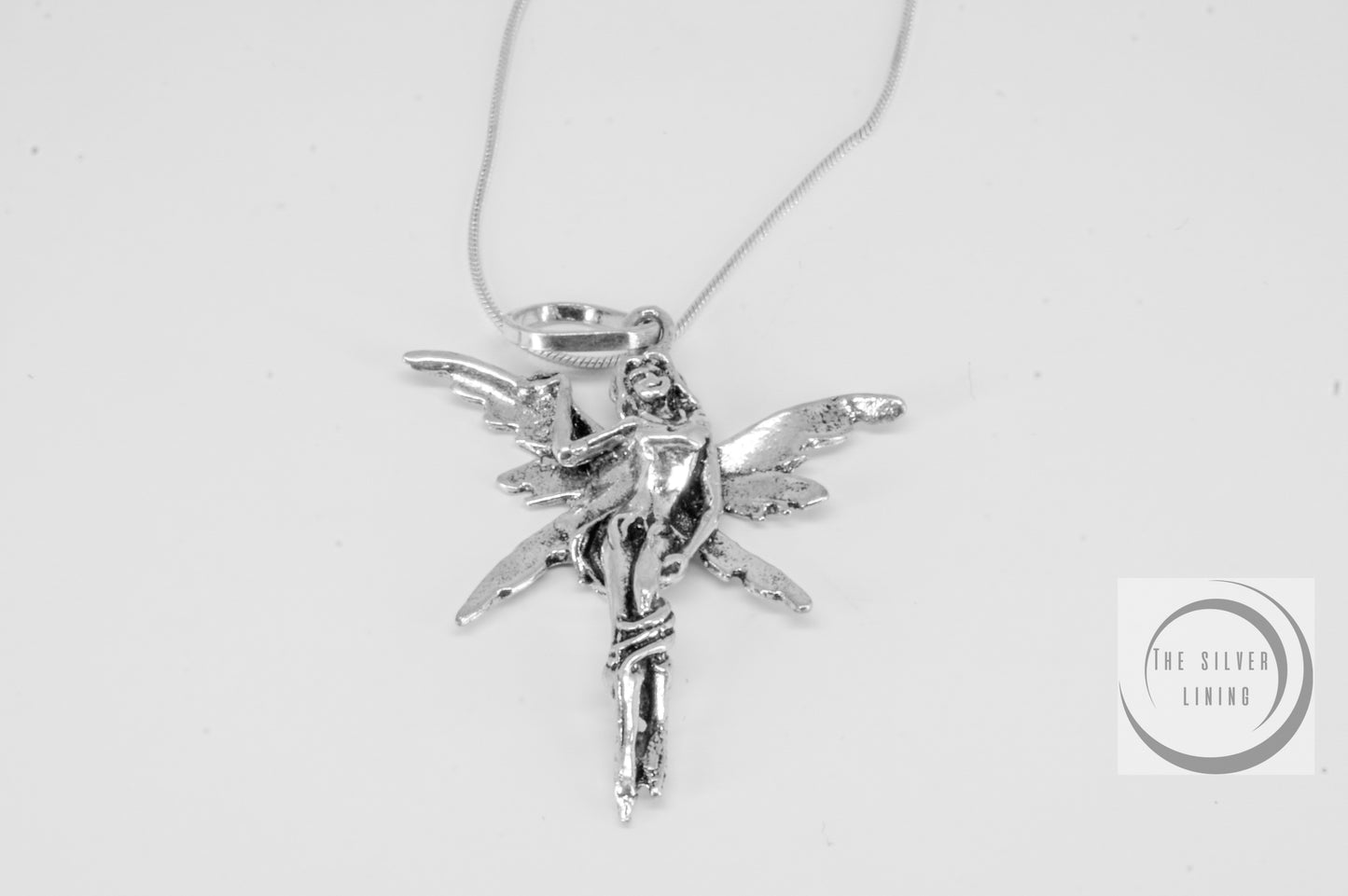 Dije de plata 925, Hada inclinada mediana