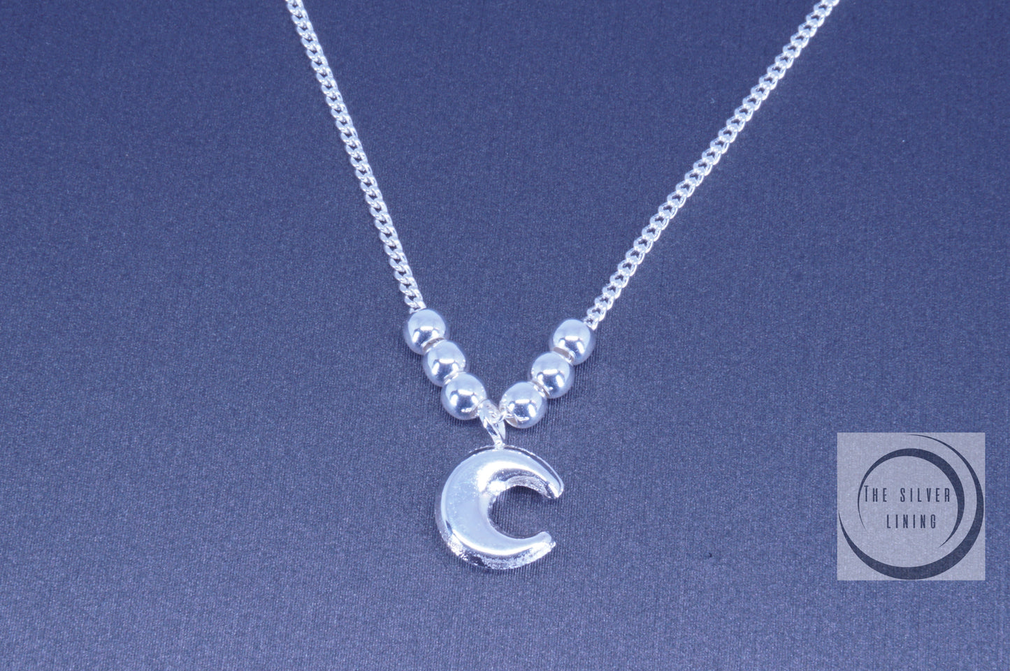 Gargantilla de plata 925, Luna Baby Inflada