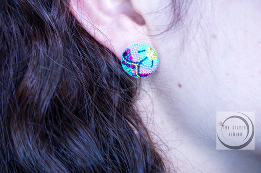 Gargantilla de Plata 925 con Microperla de Mariposa con Aretes