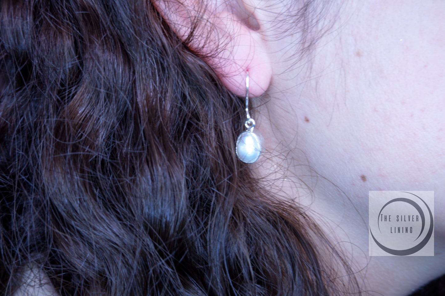 Gargantilla y Aretes de Perlas de Río con Circonias