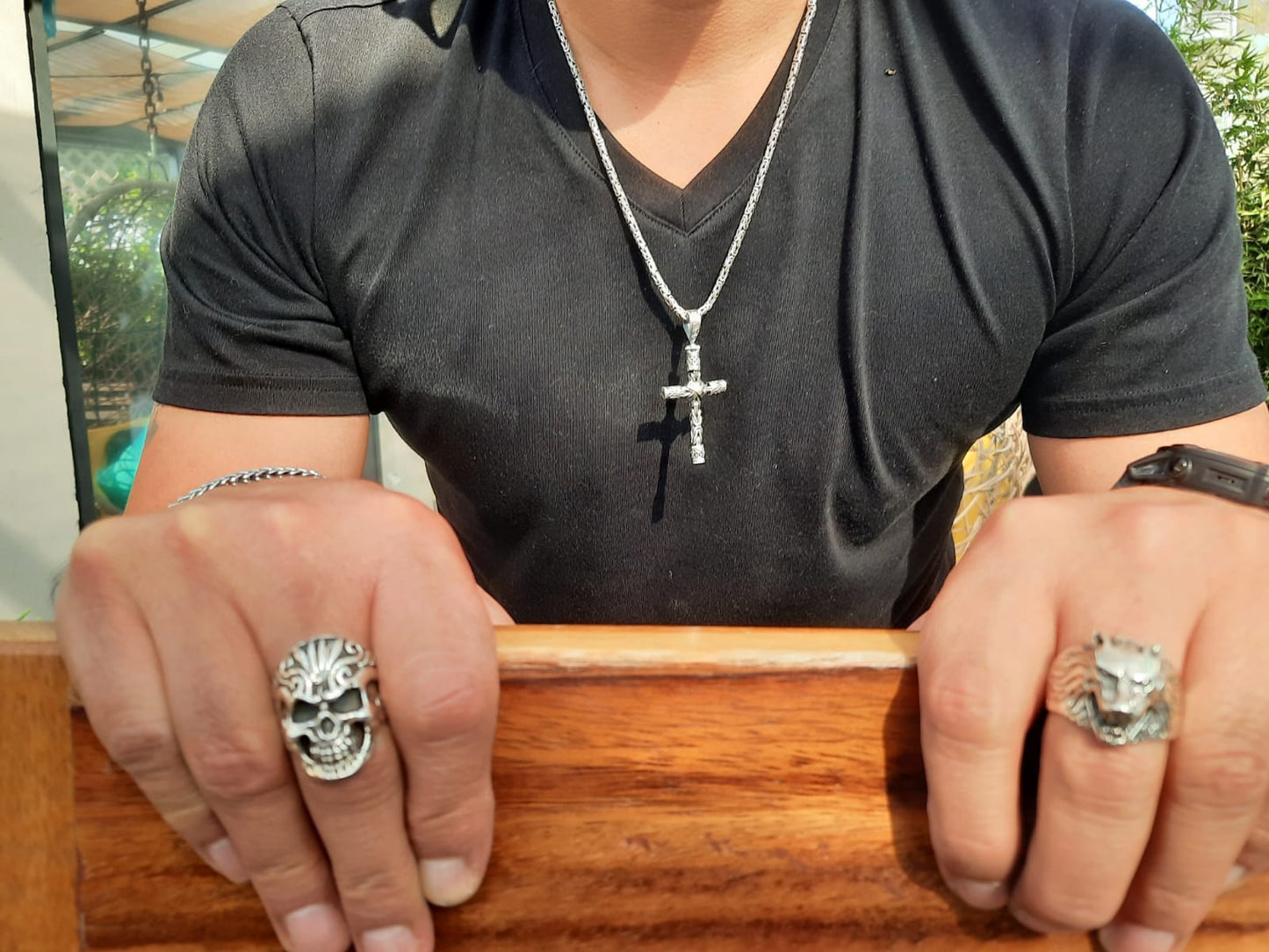 Anillo plata 925, Lobo frontal