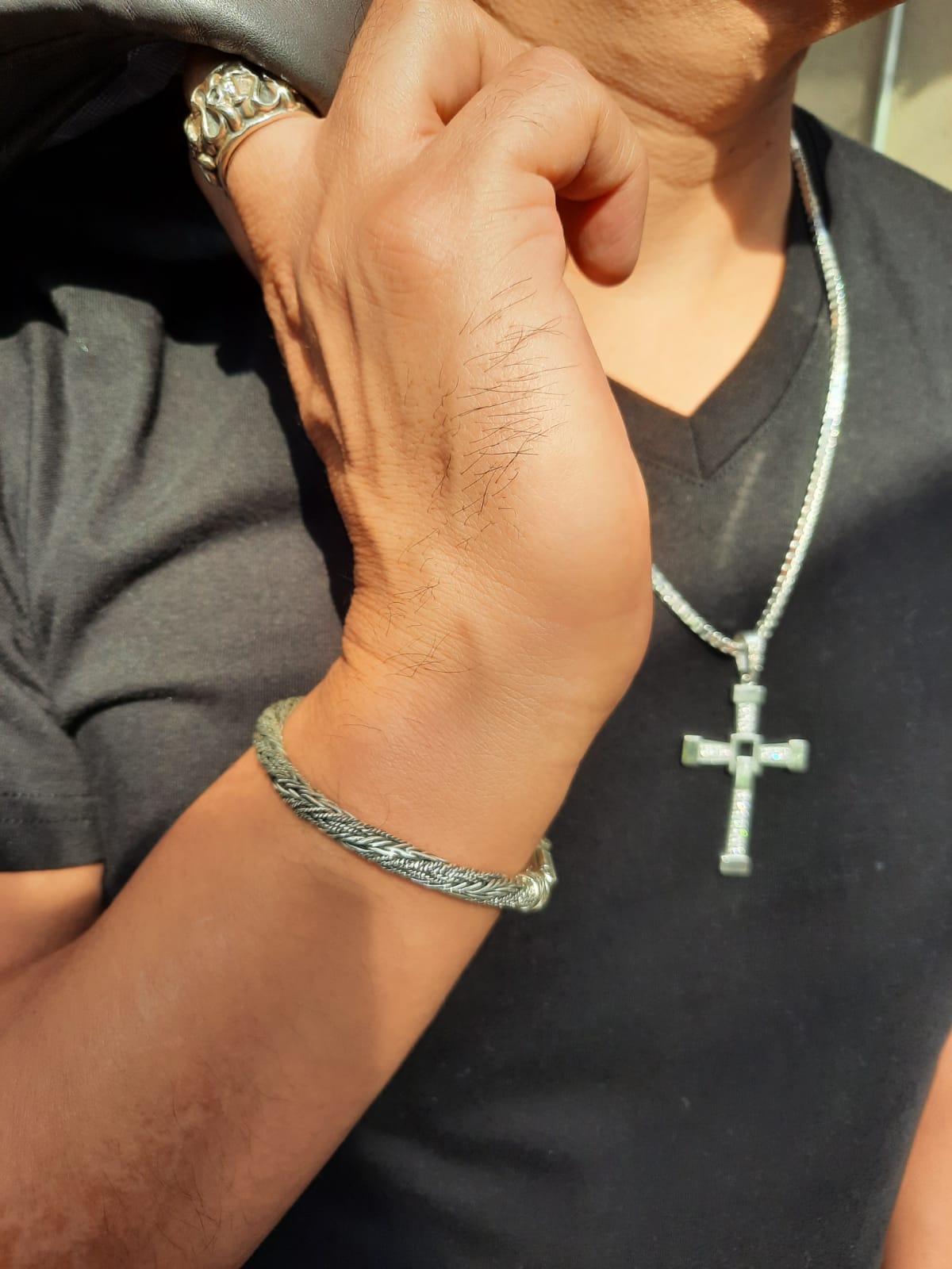 Dije de Plata 925, Cruz de Toretto (mediana)
