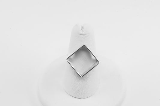 Anillo plata sólita 925, anillo de cubo del calamar