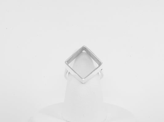 Anillo plata sólita 925, anillo de cubo del calamar