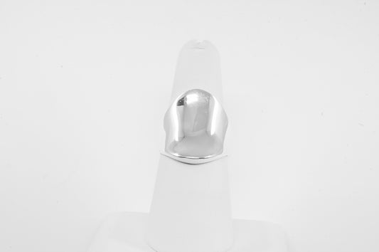 Anillo plata solida 925, liso con silla montar 22mm