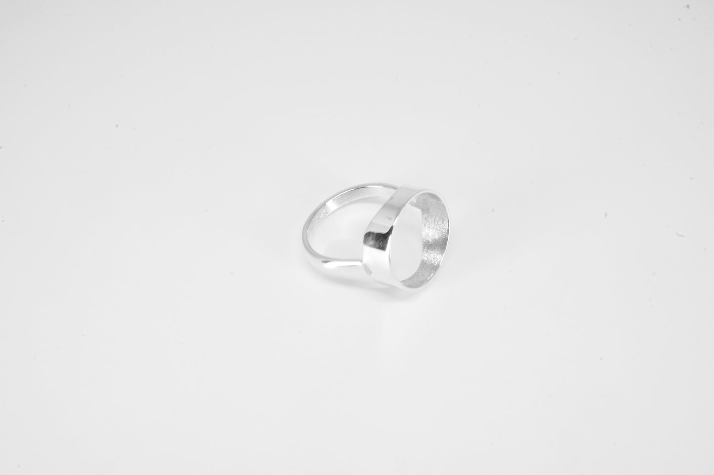 Anillo plata sólita 925, anillo circulo calamar