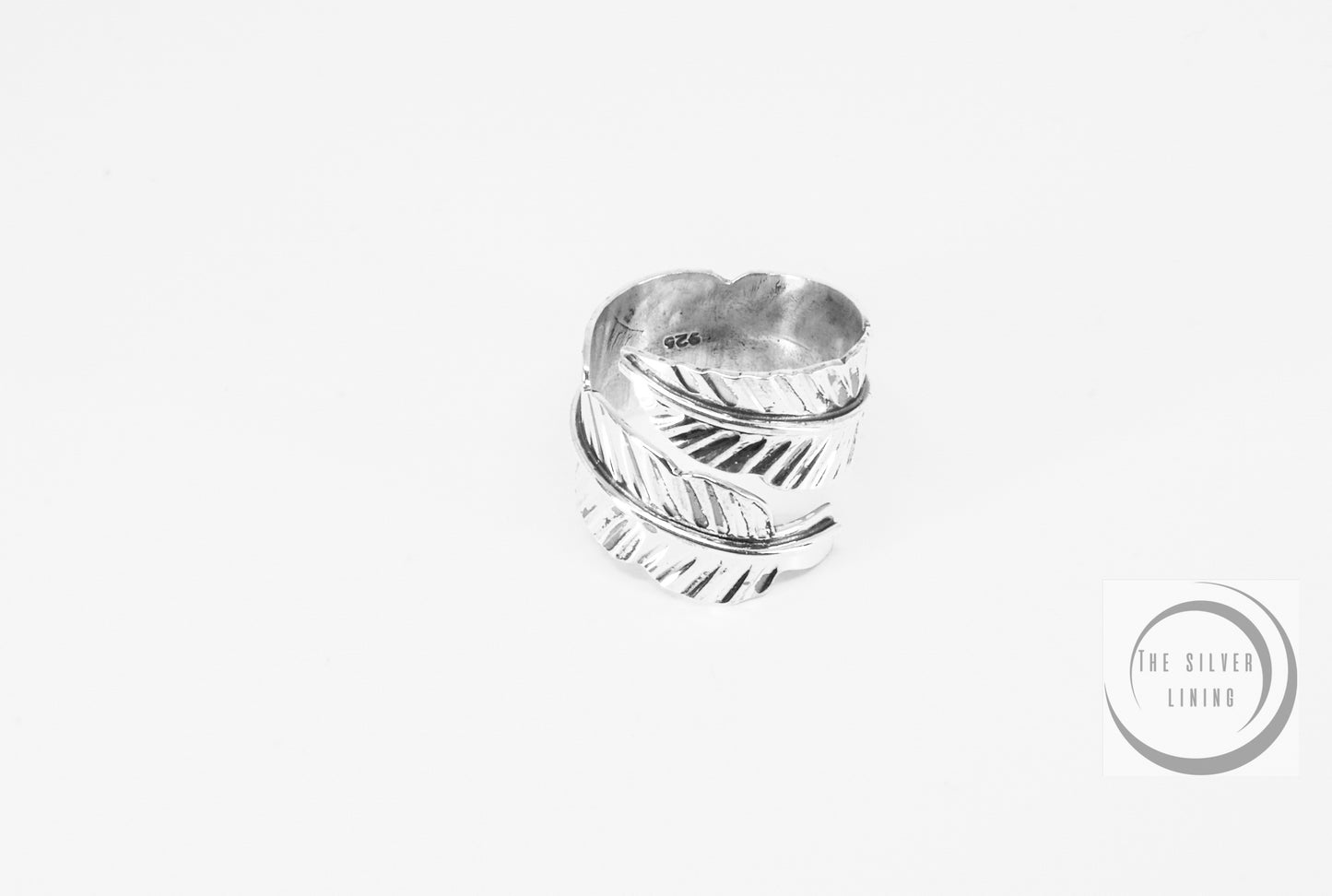 Anillo de plata 925, Pluma de Ave