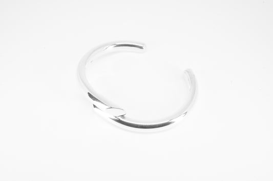 Pulsera de plata 925, 2 troncos lisos sobrepuestos