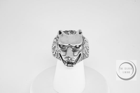 Anillo plata 925, Lobo frontal