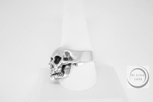Anillo plata 925, Calavera frontal