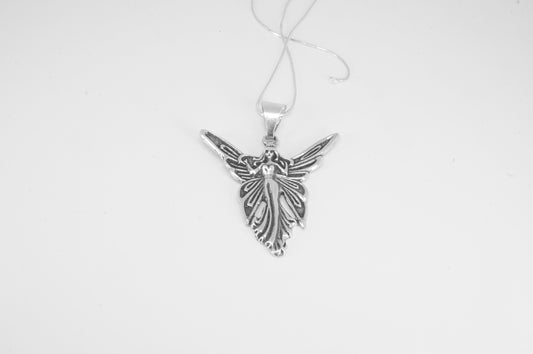 Dije de plata solida 925 Hada con brazos abiertos