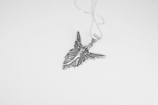 Dije de plata solida 925 Hada con brazos abiertos