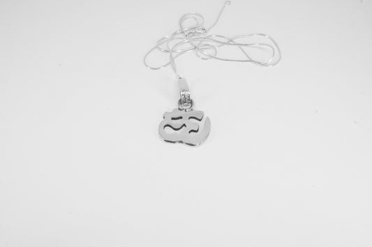 Dije de plata solida 925 Símbolo de OM con cadena incluida