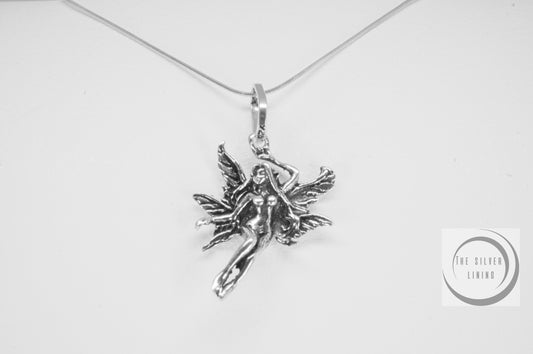 Dije de plata 925, Hada Danzando con cadena incluída