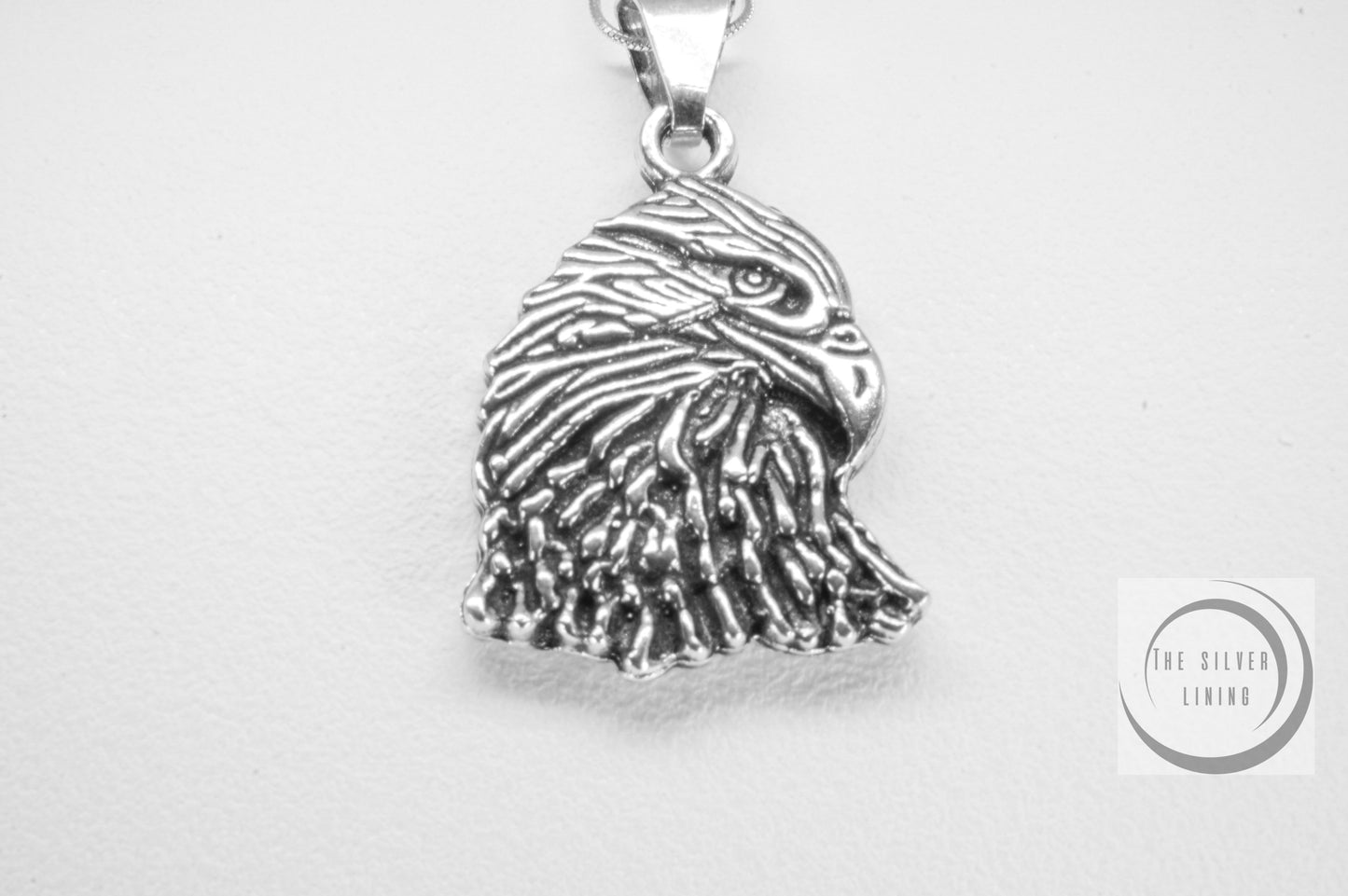 Dije de plata 925, Águila calva con cadena incluída