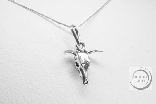 Dije de plata 925, Osamenta de Toro (Bull Skull) mini