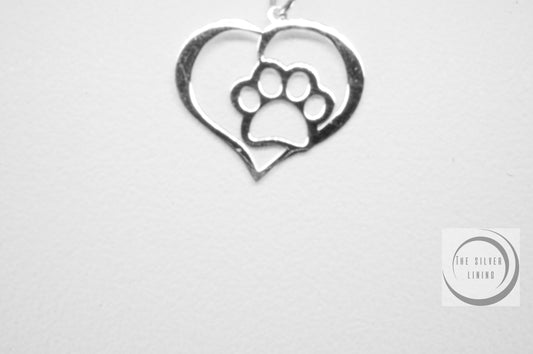 Dije de plata 925, Huellita dentro del Corazón